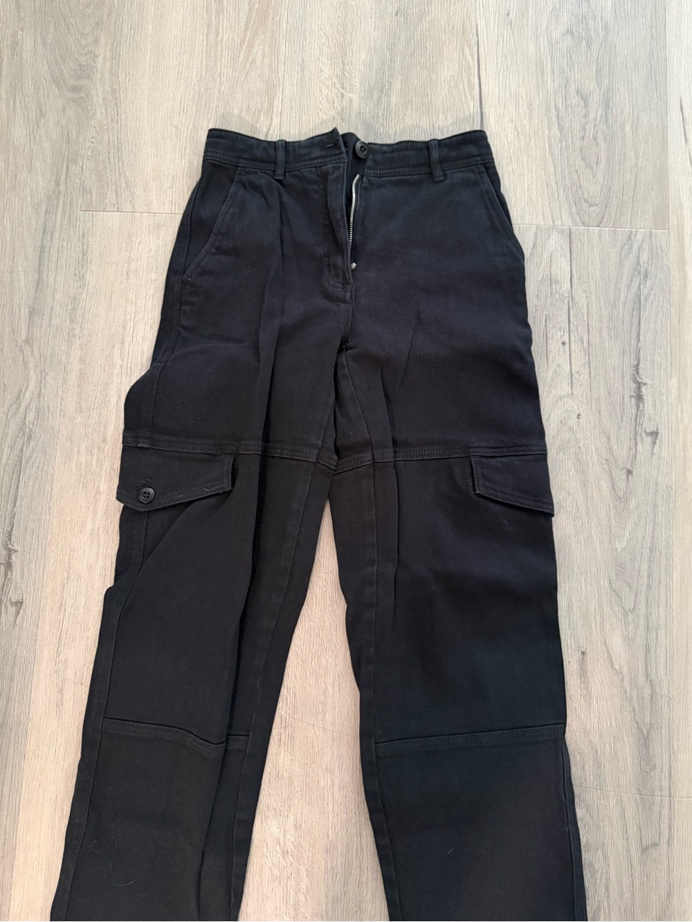 Aritzia Wilfred Black Cargo Utility Pants